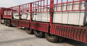 汉中 白麻荔枝面外墙干挂，工厂装车日常