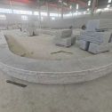 汉中 芝麻白异形坐凳，自然面光面弧形加工