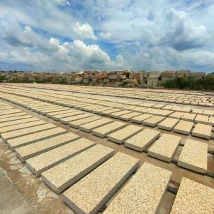 汉中 黄金麻荔枝面花岗岩石材地铺石防护中