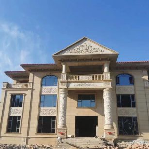 汉中 黄金麻花岗岩别墅外墙干挂