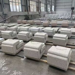 汉中 白麻花岗岩异形加工-石凳，坐凳