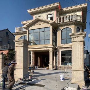 汉中 黄金麻花岗岩荔枝面别墅外墙干挂私家专属