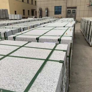 汉中 白麻花岗岩5.0公分荔枝面地铺石