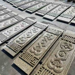 汉中 黄金麻花岗岩外墙雕刻板