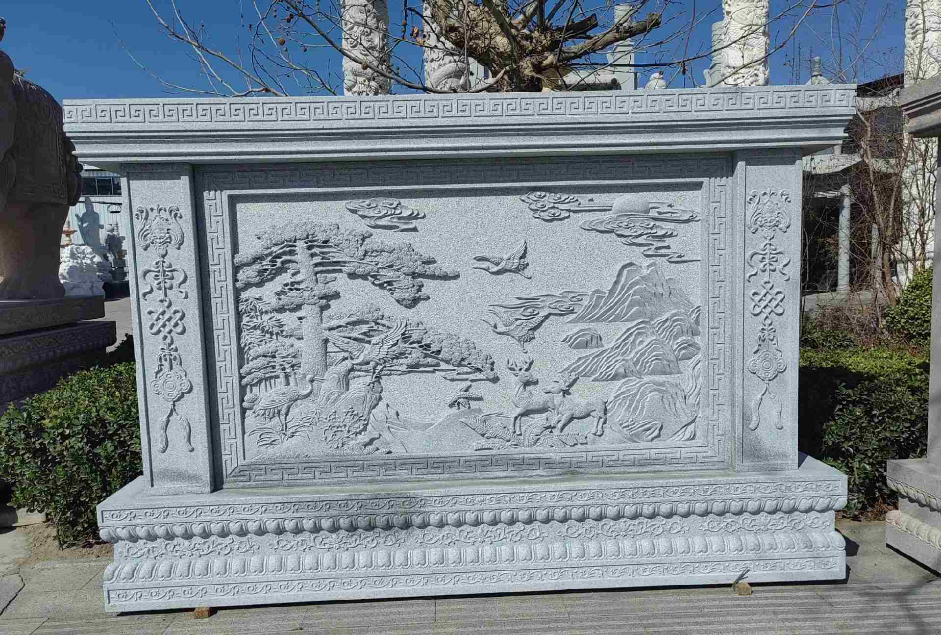 汉中 芝麻白大型照壁，屏风，影壁