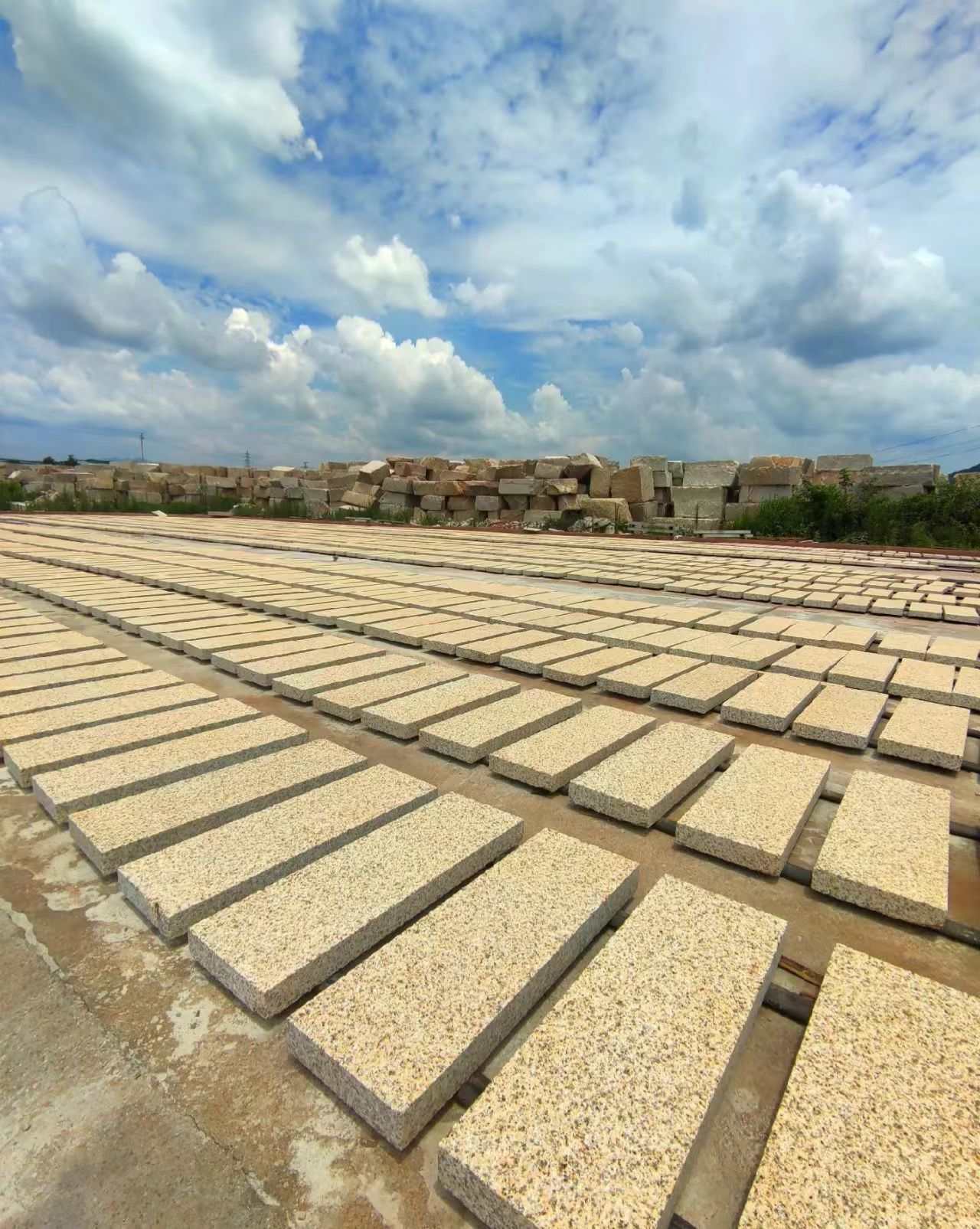 汉中 黄金麻花岗岩荔枝面地铺石防护中