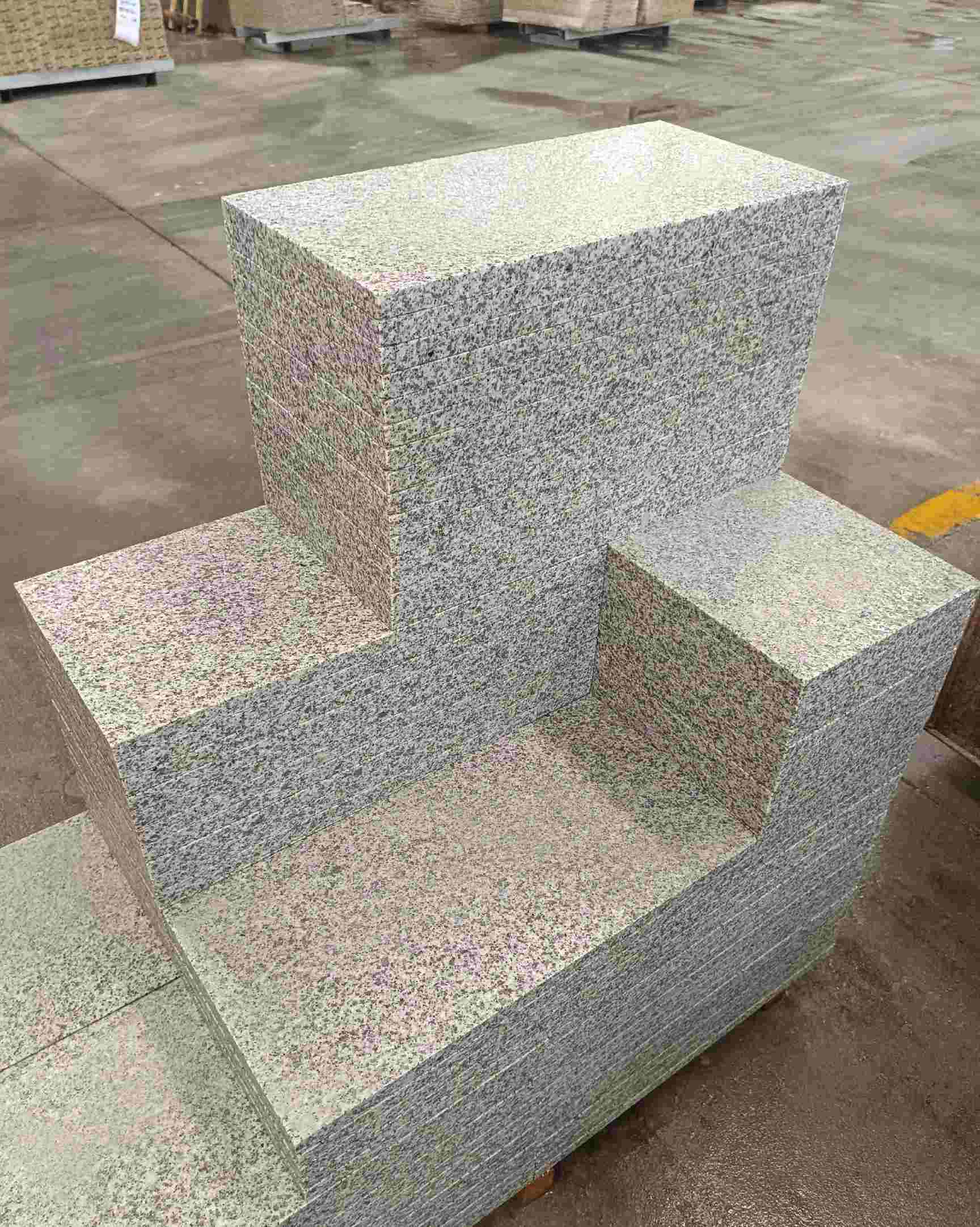 汉中 白麻花岗岩荔枝面地铺石