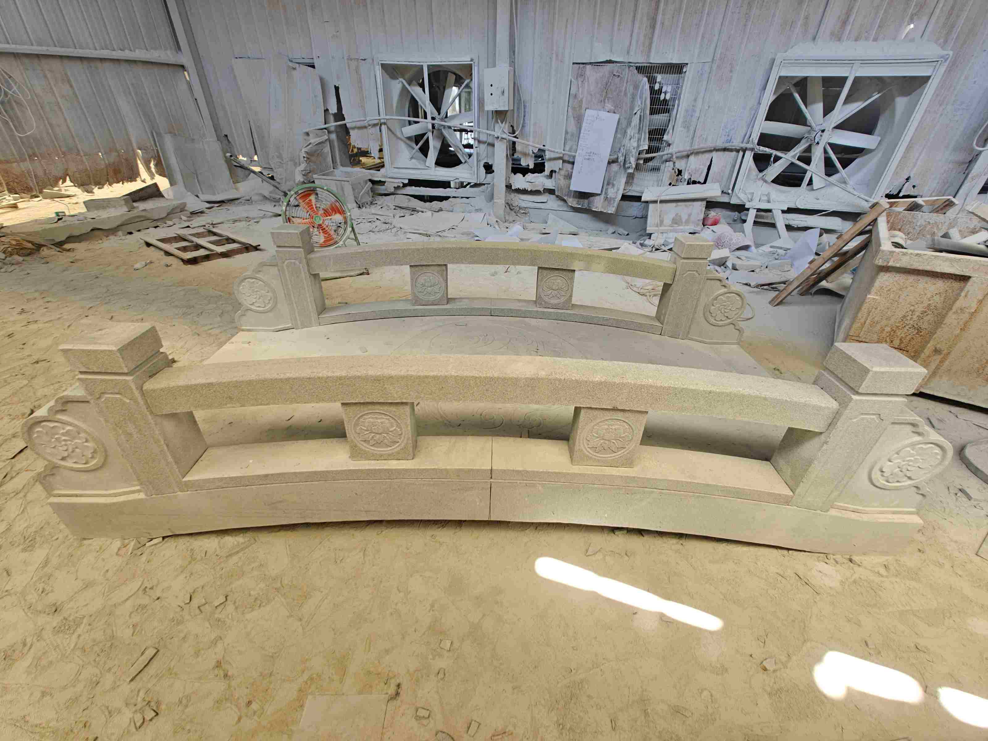 汉中 芝麻灰花岗岩异形加工-拱桥，石桥