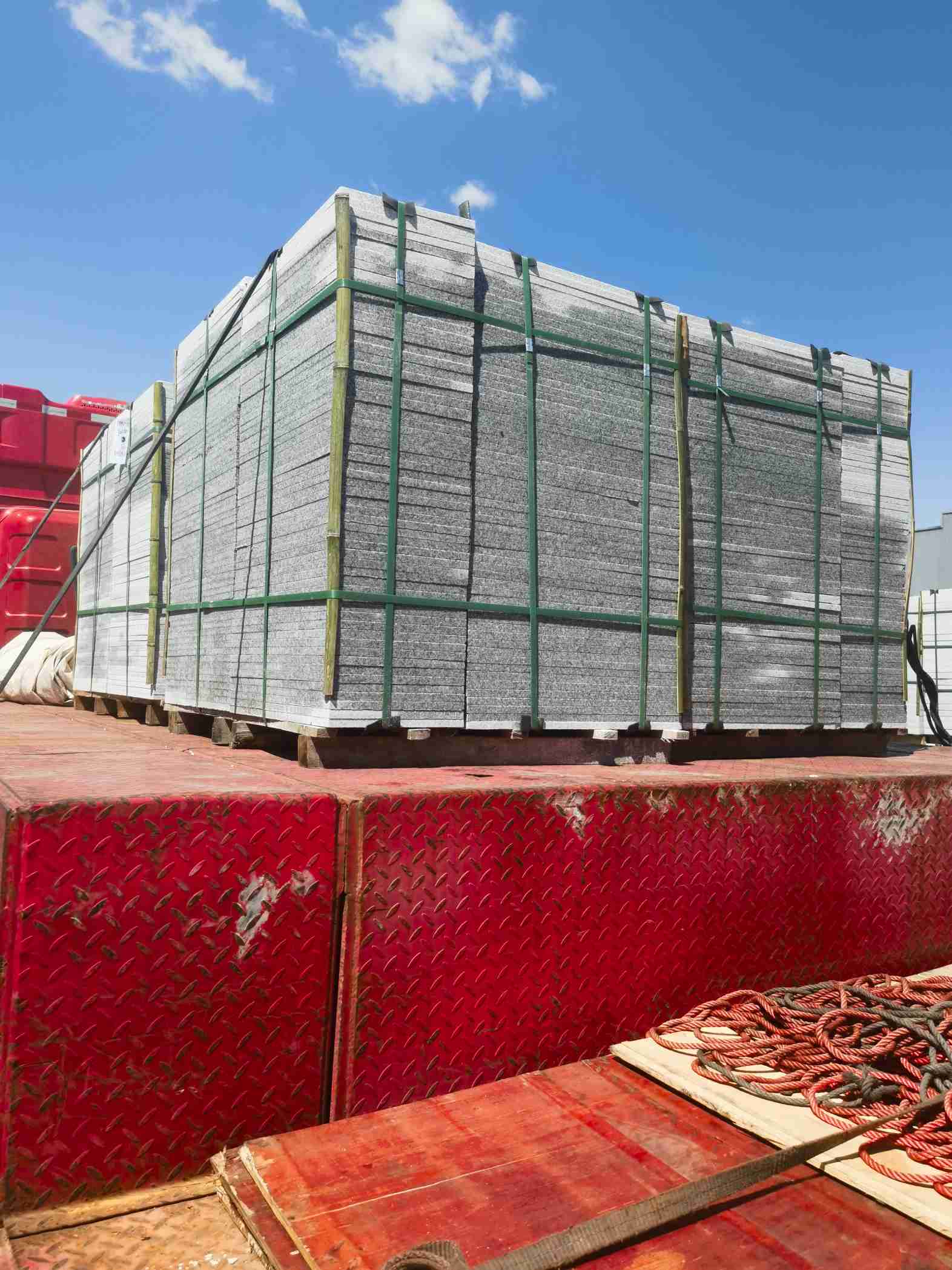 汉中 芝麻白火烧规格板地铺石300*600/600*600