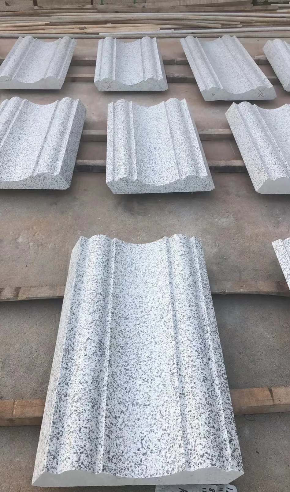 汉中 白麻花岗岩光面别墅线条